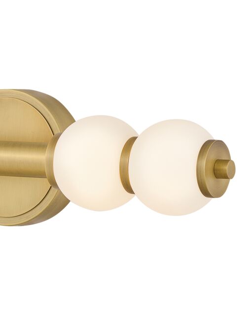 Hinkley Trigo LED Sconce 24"H with Opal Glass Globes - Versatile Mounting & Damp Location Rated