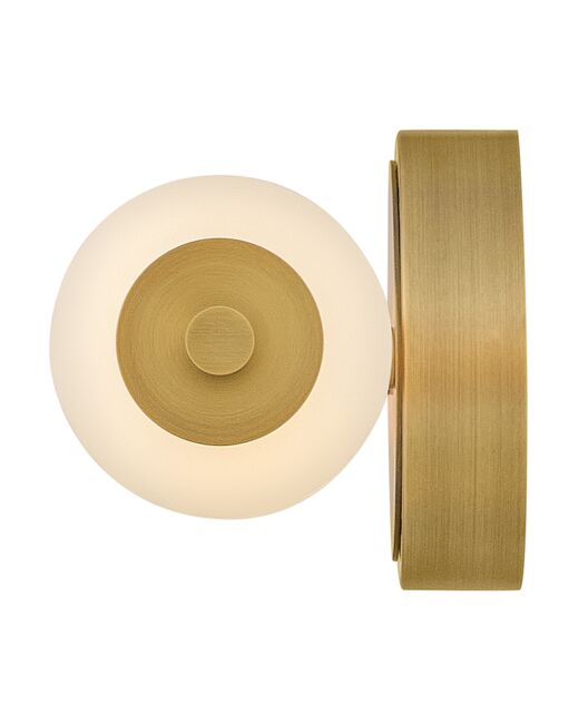 Hinkley Trigo LED Sconce 24"H with Opal Glass Globes - Versatile Mounting & Damp Location Rated