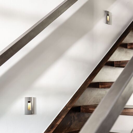 Hinkley Lighting Luna 120V LED Vertical Step Light, ADA Compliant, 240 Lumens, Multiple Finishes