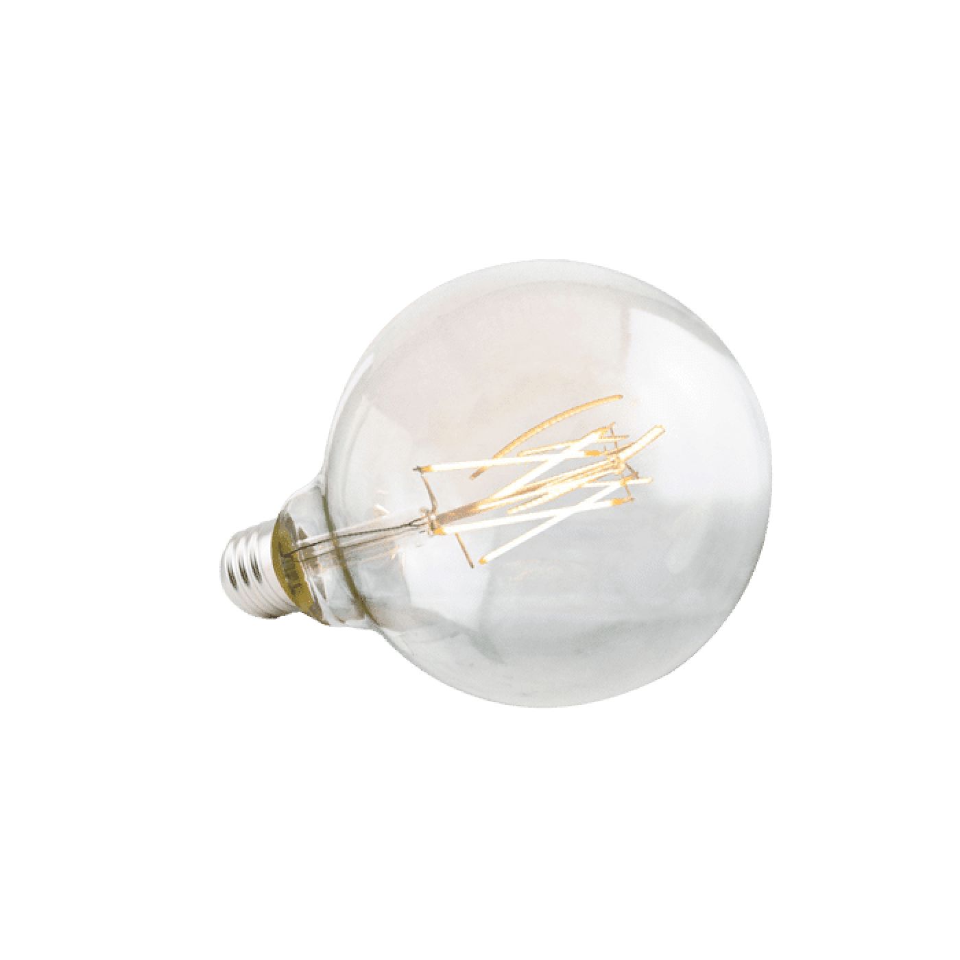 5.5 Watt LED Premium Filament G40 Bulb, 500 Lumens, 2700K, E26 Base, 92 CRI, Dimmable, 120V