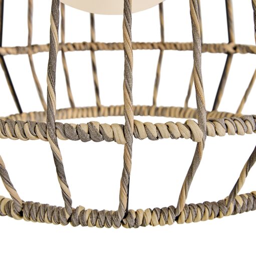 Arlen Hanging Pendant Light by Hinkley Lighting - Coastal All-Weather Rattan Shade, UL Wet Rated