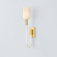 Chester Park Wall Sconce - Hudson Valley Lighting 6718-AGB, Aged Brass, Elegant Tulip Design