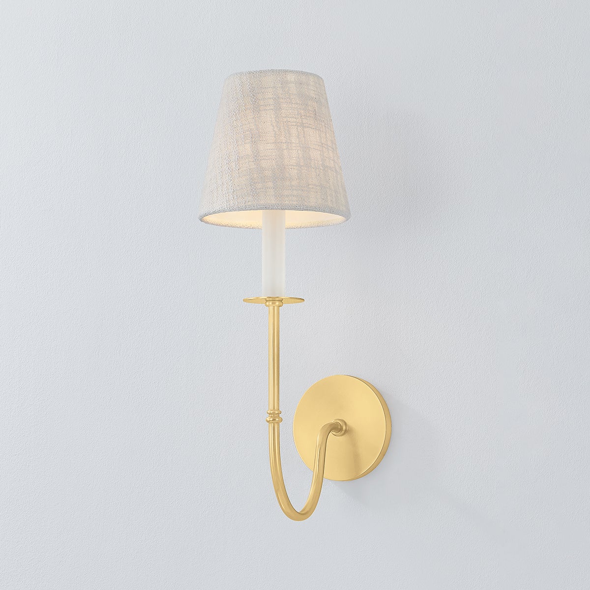 Amina Wall Sconce 1-Light Vintage Design Aged Brass Finish by Hudson Valley Lighting