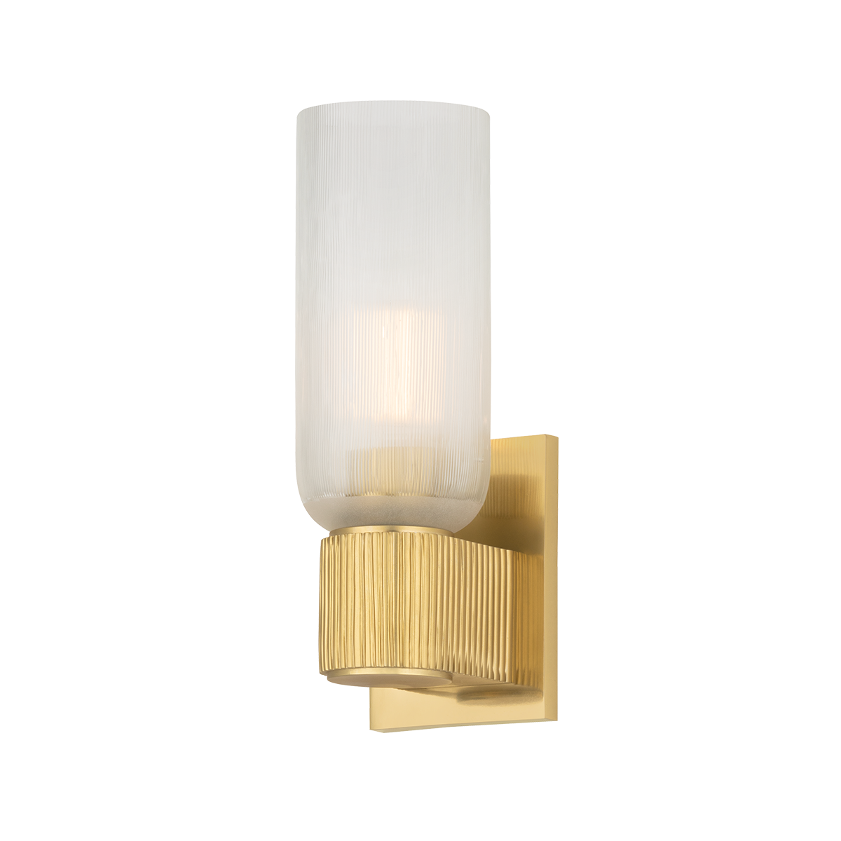 Irondale Wall Sconce by Hudson Valley Lighting - Aged Brass, Mid-Century Design, Dimmable