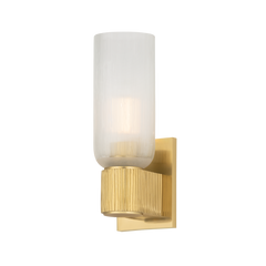 Irondale Wall Sconce by Hudson Valley Lighting - Aged Brass, Mid-Century Design, Dimmable