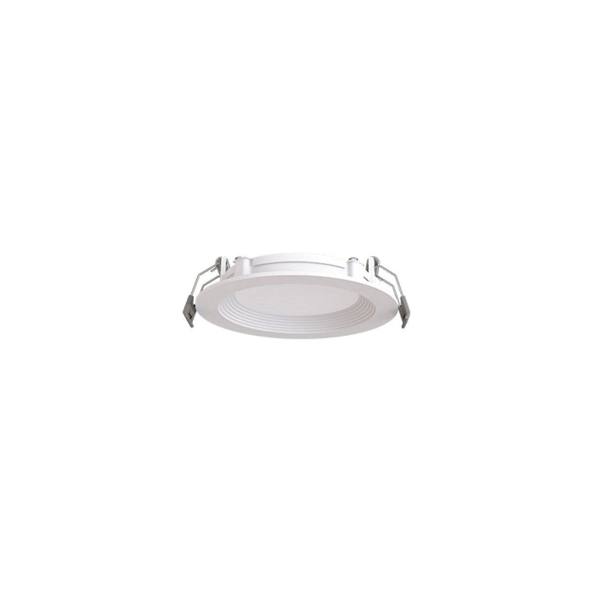 8W 4-Inch LED MultiFit Flat Round Recessed Downlight, 600 Lumens, 5 CCT Options, Dimmable, 90+ CRI