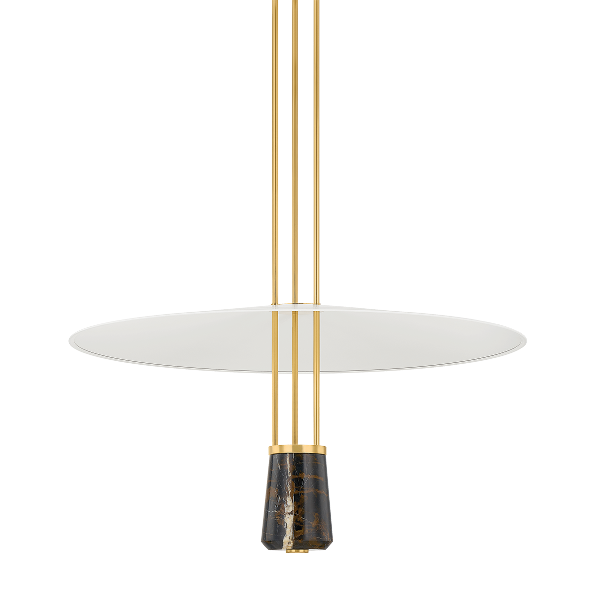 Barnegat Pendant Light by Hudson Valley Lighting – Crane-Inspired Steel Design in Aged Brass