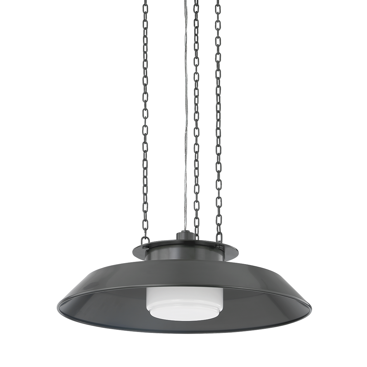 Woodrow Pendant Light by Hudson Valley Lighting - Modern RLM-Style Ceiling Pendant, Dimmable, 22" Wide