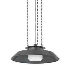 Woodrow Pendant Light by Hudson Valley Lighting - Modern RLM-Style Ceiling Pendant, Dimmable, 22" Wide