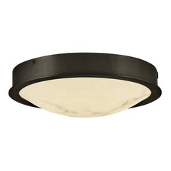 Cava Small Flush Mount Ceiling Light by Fredrick Ramond - Cloudstone Finish, Energy-Efficient LED