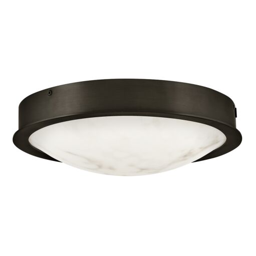 Cava Small Flush Mount Ceiling Light by Fredrick Ramond - Cloudstone Finish, Energy-Efficient LED