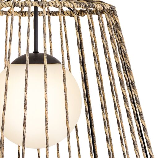 Arlen Hanging Pendant Light by Hinkley Lighting - Coastal All-Weather Rattan Shade, UL Wet Rated