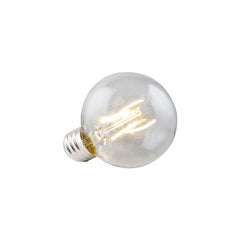 3.8 Watt LED Premium Filament G25 Bulb, 350 Lumens, 2700K, E26 Base, 92 CRI, Dimmable, 120V