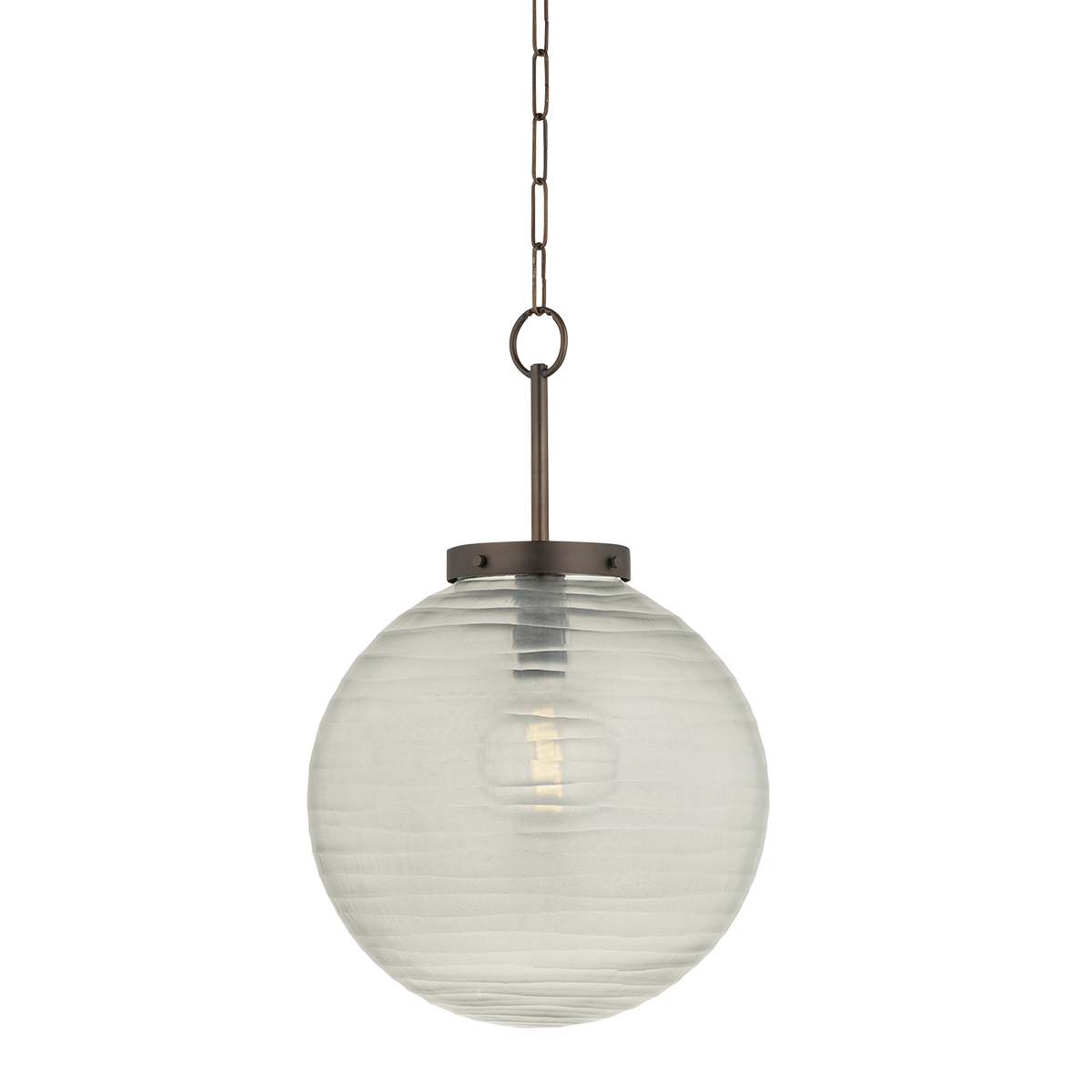 Falls Mills Pendant Light by Hudson Valley Lighting, Vintage Gold Leaf with Champagne Glass Shades