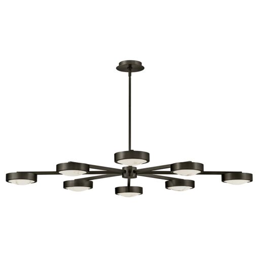 Cava Large Convertible Semi-Flush Mount Light Fixture by Fredrick Ramond - Cloudstone Shade, Dimmable LED