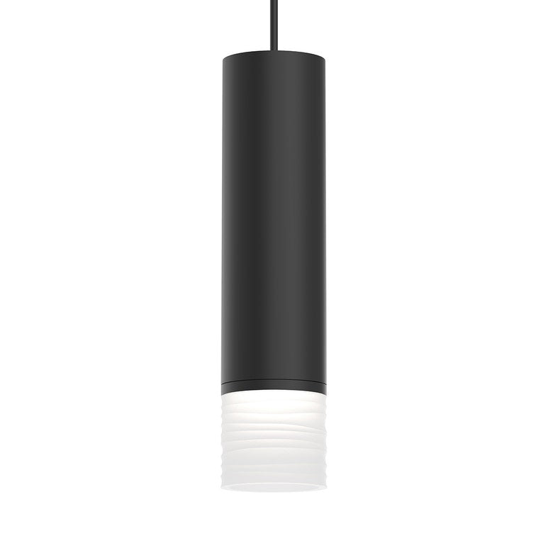 ALC 3-Inch Medium LED Pendant, 25 Narrow Flood Lens, Etched Ribbon Glass by SONNEMAN 3058.25-FK25