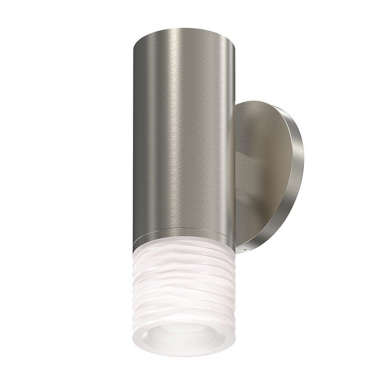 ALC 3-Inch One-Sided LED Sconce, 25 Narrow Flood Lens, Etched Ribbon Glass by SONNEMAN 3052.13-FN25