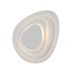 SONNEMAN Abstract Panels 4-Plate LED Wall Sconce, Dimmable, 780 Lumens, Textured White Finish