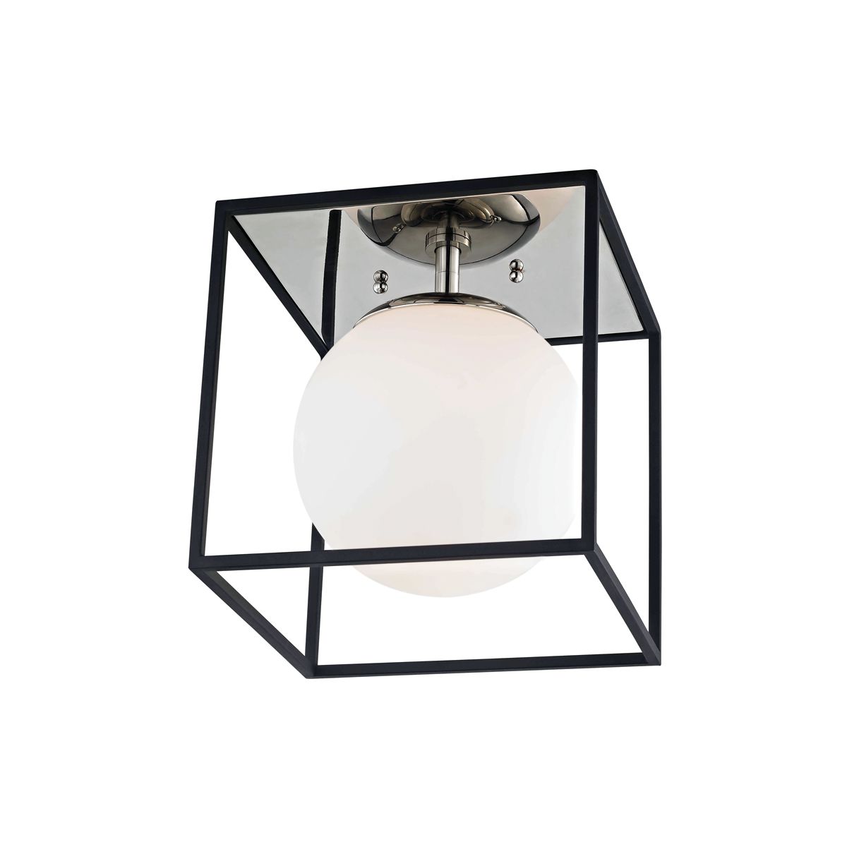 Mitzi Aira Ceiling Light 9.5" Modern Flush Mount With Dimmable Feature & Elegant Matte White Shade