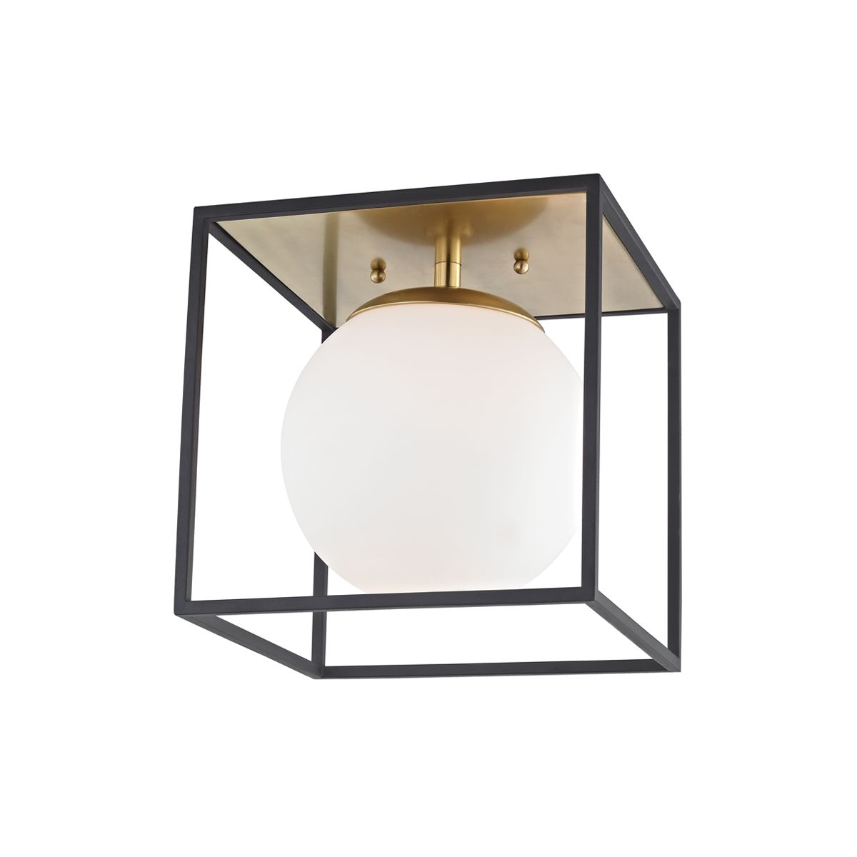 Mitzi Aira Ceiling Light 9.5" Modern Flush Mount With Dimmable Feature & Elegant Matte White Shade