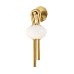 Ala Sconce by Corbett Lighting 459-01-VB, Vintage Brass Finish, LED, Dimmer, 2700K Warm Light