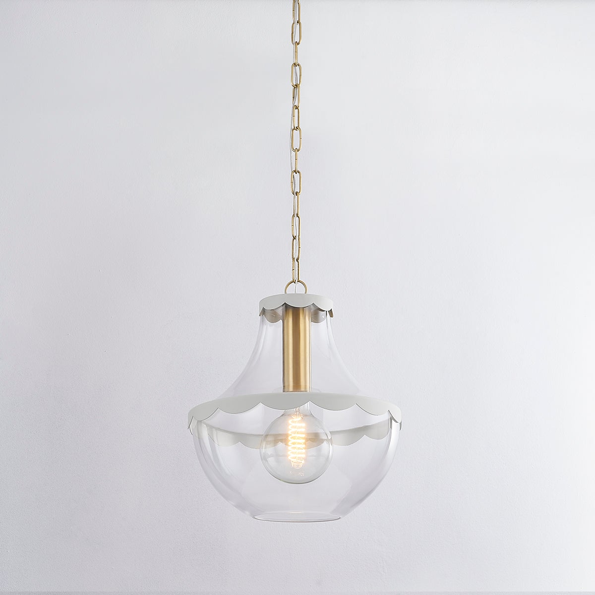 Alaina Large Pendant by Mitzi H668701L-AGB/SCR