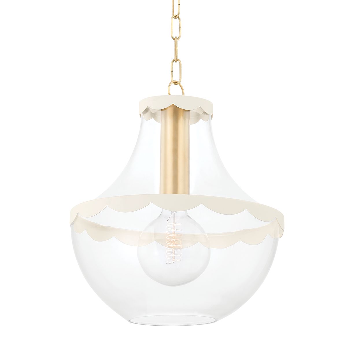 Alaina Large Pendant by Mitzi H668701L-AGB/SCR