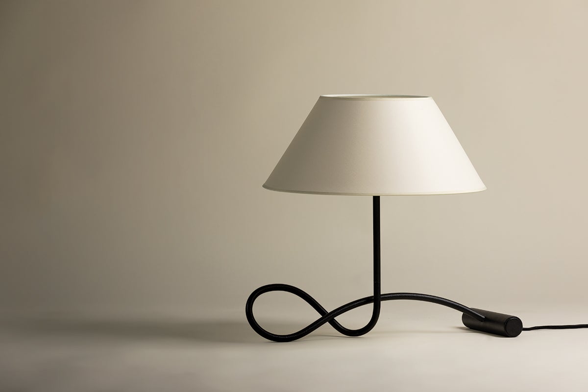 Alameda Table Lamp by Troy Lighting, Sculptural Design, Dimmable, 2 Lights, Forged Iron, 18.5" Height