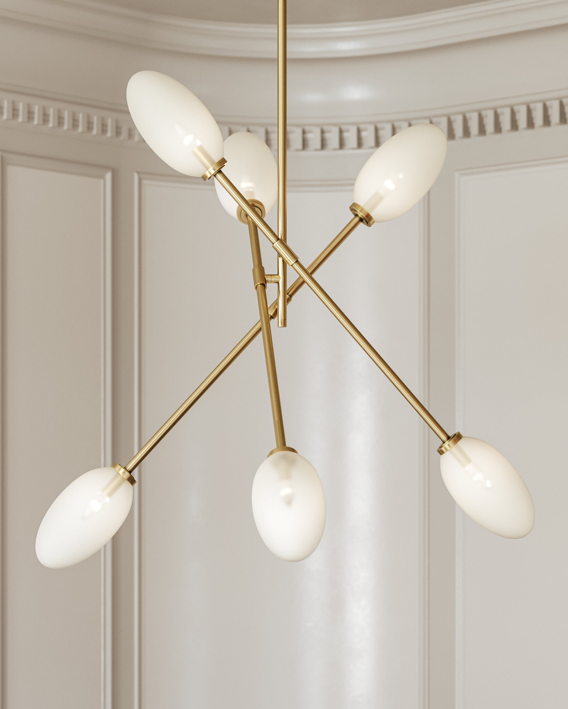 Alberton 6-Light Chandelier by Hudson Valley Lighting - Modern Sputnik Design, Dimmable, UL Damp Rated