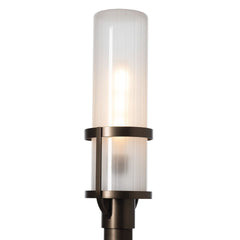 Alcove Outdoor Post Light 22.4" Tall by Hubbardton Forge - Dimmable, Frosted/Fluted Glass, Various Finishes