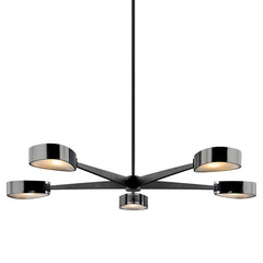 Allisio 5-Light Chandelier by Troy Lighting F7335-TBK/BCR