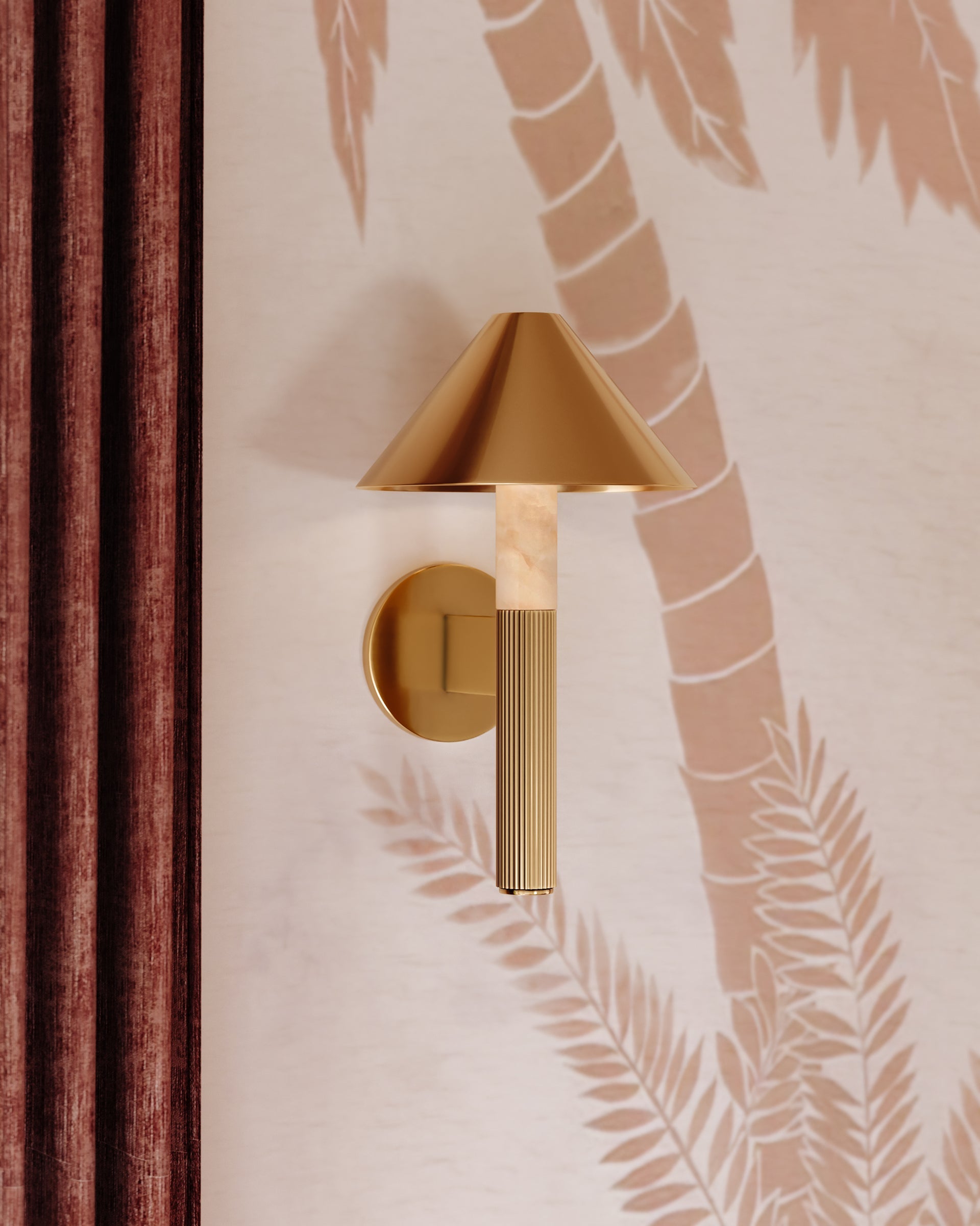 Corbett Lighting Altona Wall Sconce 491-01-VB, Vintage Brass, Dimmable, 16.75"H x 10"W x 10.75"E