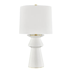 Amagansett Table Lamp 29" Ivory Finish With Dimmable Functionality UL Damp Rated by Hudson Valley Lighting