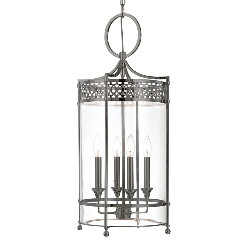 Amelia Large Lantern 27.5" Tall by Hudson Valley Lighting, Antique Nickel, Dimmable, Indoor/Outdoor Use