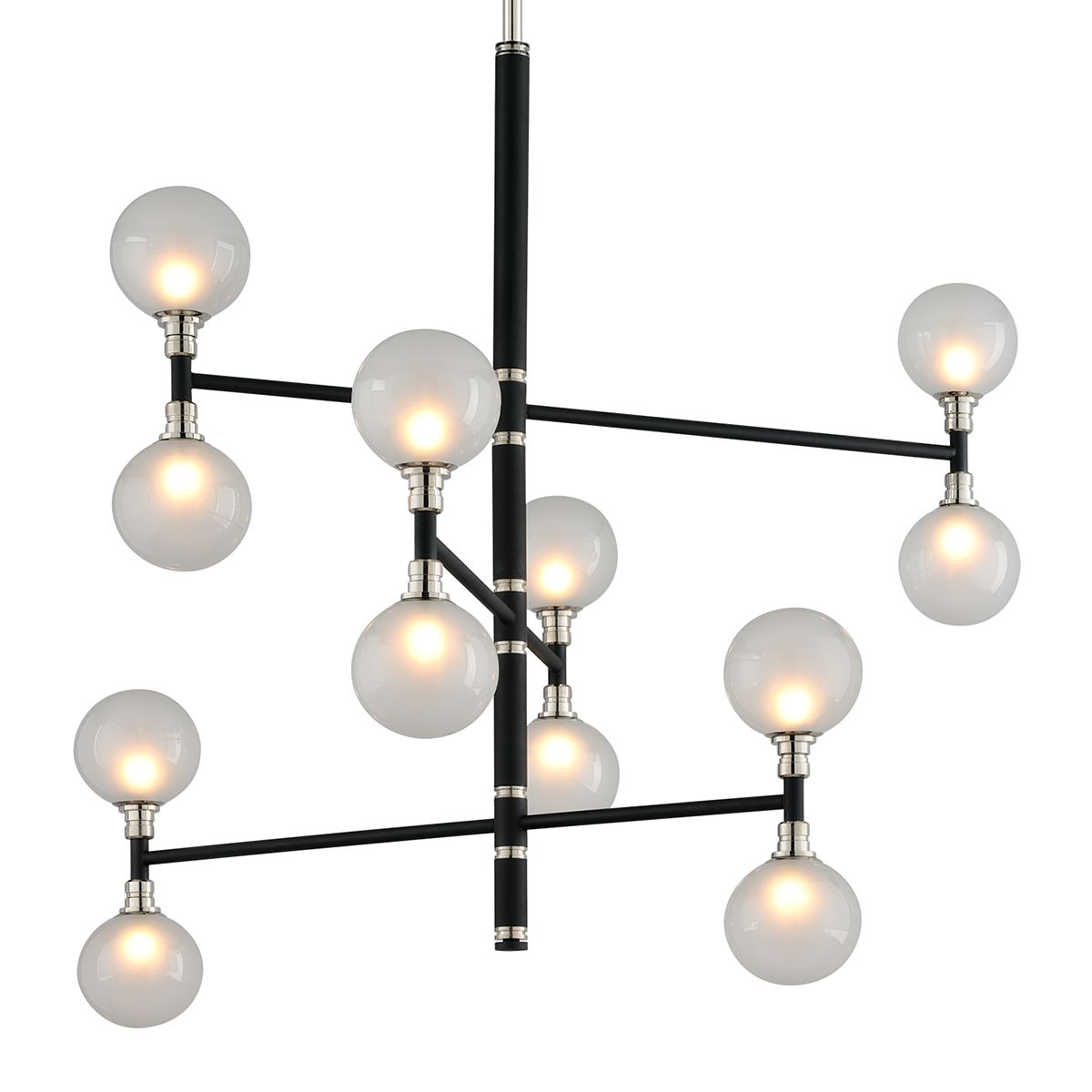 Andromeda 12-Light Chandelier by Troy Lighting F4826-TBK/PN