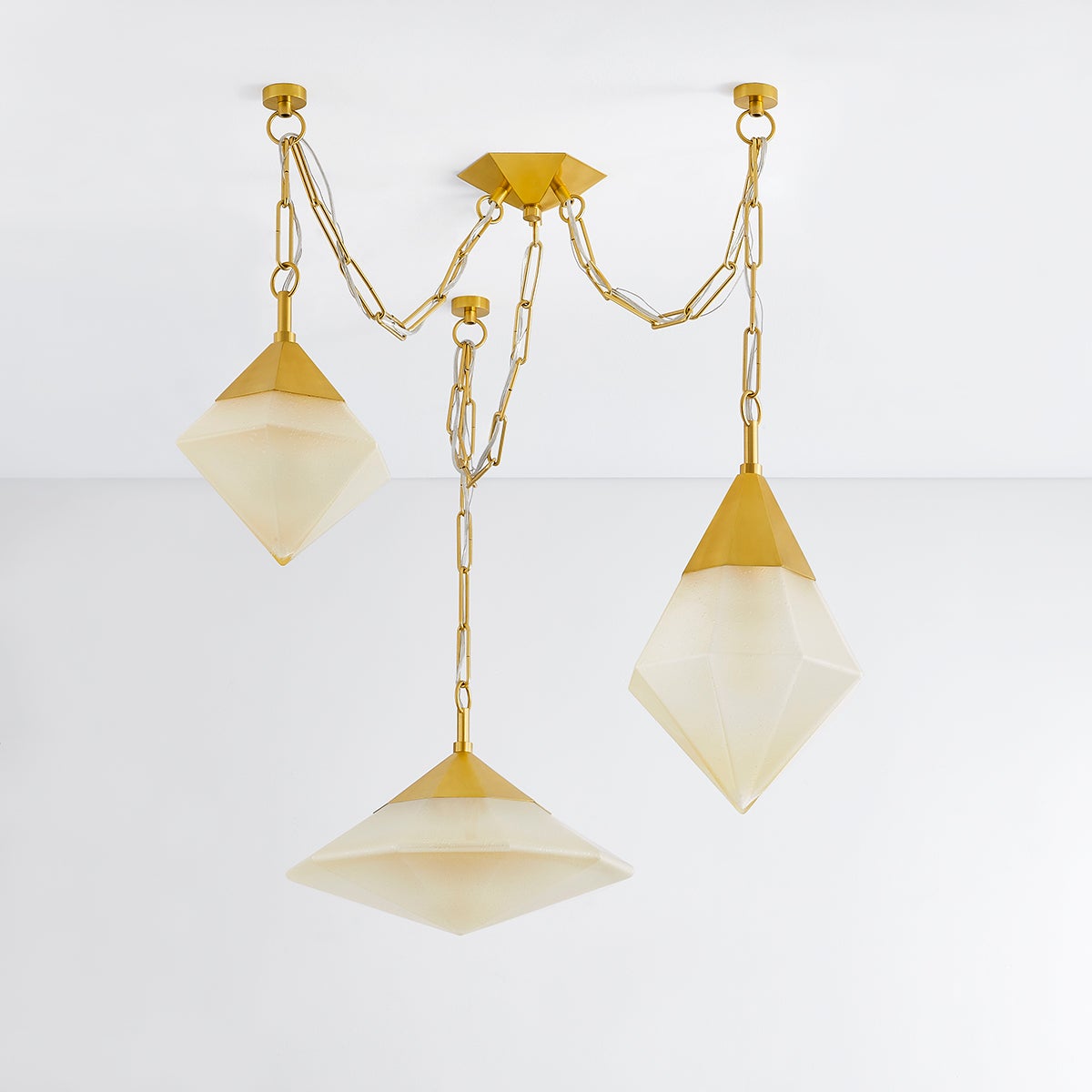 Angelique 3-Light Chandelier by Corbett Lighting 383-58-VPB