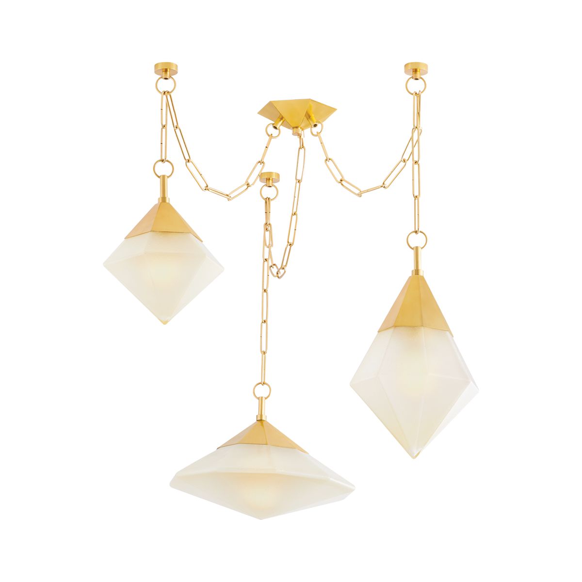 Angelique 3-Light Chandelier by Corbett Lighting 383-58-VPB