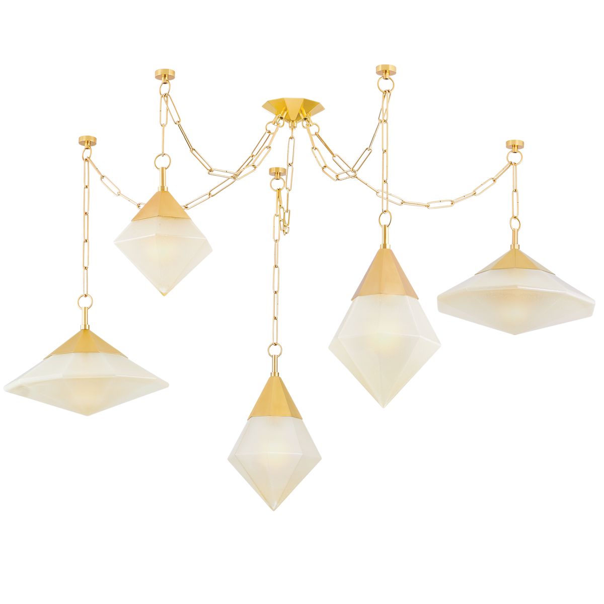 Angelique 5-Light Chandelier by Corbett Lighting 383-59-VPB