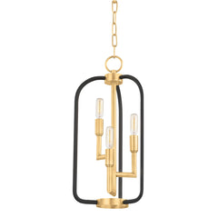 Angler Lantern 3-Light Pendant by Hudson Valley Lighting, Dimmable, Retro-Contemporary Design, 19.5" Height