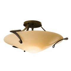 Hubbardton Forge Antasia 1-Light Semi-Flush Mount Ceiling Light, Dimmable, Wrought Iron, Multiple Finishes