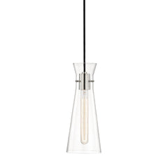 Mitzi Anya 1-Light Pendant, Adjustable Height, Dimmable Glass Shade, Aged Brass/Nickel/Copper Finish