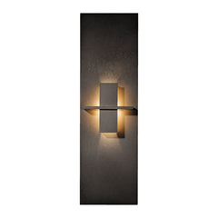 Hubbardton Forge Aperture Vertical Sconce 217520 - Handcrafted Glass Shade, Dimmable, UL Damp Rated