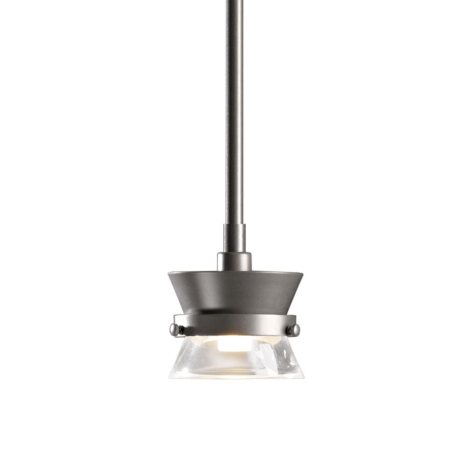 Hubbardton Forge 1-Light Apparatus Mini Pendant With Adjustable Height And Customizable Finishes