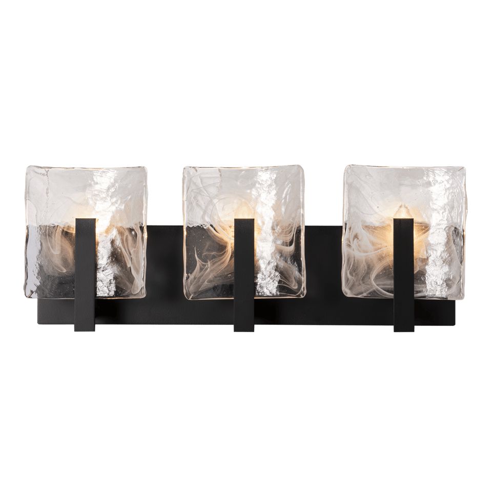 Hubbardton Forge Arc 3-Light Bath Sconce with Dimmable Feature and Various Finish Options