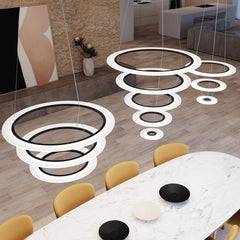 Arctic Rings Large Triple LED Ring Chandelier by SONNEMAN 2076