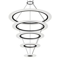 Arctic Rings Quintuple Triple LED Ring Chandelier by SONNEMAN 2078