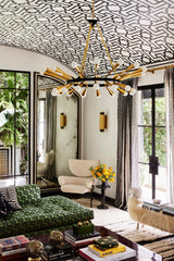 Aries Chandelier by Corbett Lighting 401-30-VPB/BBR