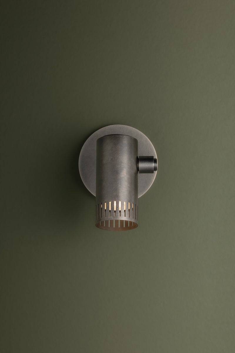 Arrow Wall Sconce by Troy Lighting, Adjustable Design, Patina Brass or Vintage Pewter Finish, ETL Damp Rated