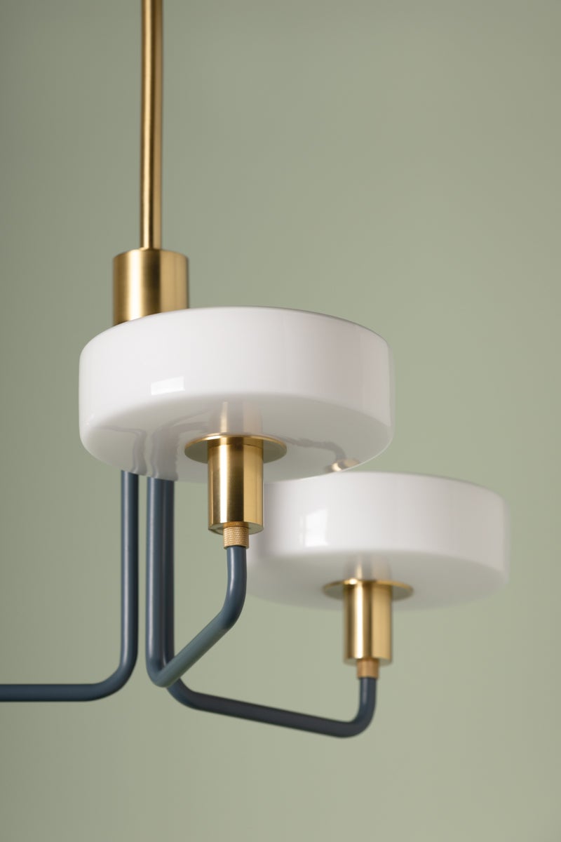 Aston 3-Light Chandelier by Mitzi H886803-AGB/SBL