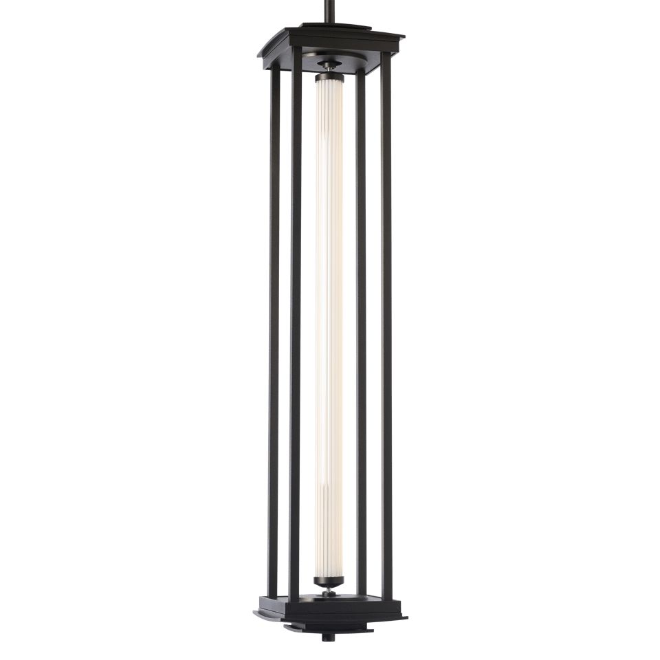 Athena 1-Light Large LED Lantern by Hubbardton Forge, Dimmable, Multiple Finishes, 930 Lumens